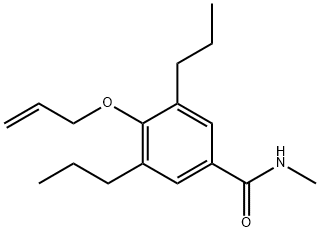 4-(Allyloxy)-3,5-dipropyl-N-methylbenzamide 结构式