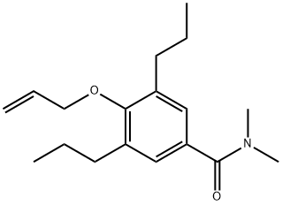 4-(Allyloxy)-N,N-dimethyl-3,5-dipropylbenzamide 结构式