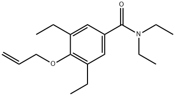 4-(Allyloxy)-N,N,3,5-tetraethylbenzamide 结构式