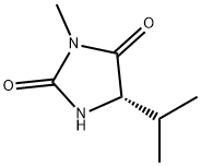 3-METHYL-5-(S)-ISOPROPYL HYDANTOIN 结构式