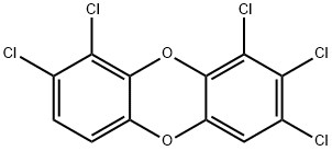 1,2,3,8,9-五氯二苯并-对-二恶英 结构式
