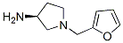 3-Pyrrolidinamine,1-(2-furanylmethyl)-,(3S)-(9CI) 结构式