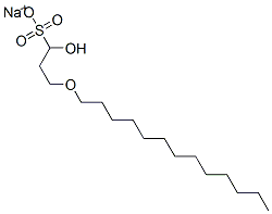 sodium hydroxy(tridecyloxy)propanesulphonate 结构式