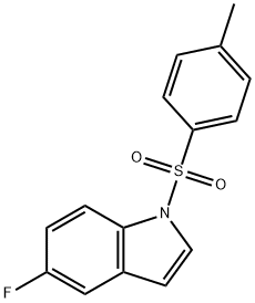 5-氟-1-甲苯磺酰基-1H-吲哚 结构式