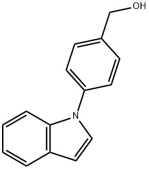 1-(4-Hydroxymethylphenyl)-1H-indole-5-carboxylic acid 结构式