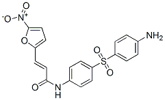 2-Propenamide, N-4-(4-aminophenyl)sulfonylphenyl-3-(5-nitro-2-furanyl)- 结构式