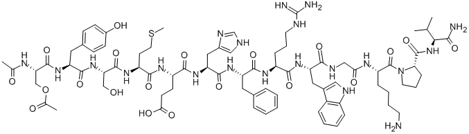 (DIACETYL)-ALPHA-MSH 结构式