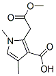 methyl 3-carboxy-1,4-dimethyl-1H-pyrrole-2-acetate 结构式