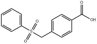 4-[(苯磺酰基)甲基]苯甲酸 结构式