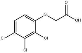 2-((2,3,4-三氯苯基)硫代)乙酸 结构式