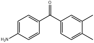 (4-氨基苯基)(3,4-二甲基苯基)甲酮 结构式