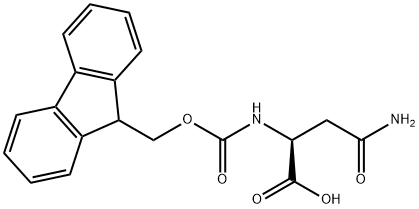 Fmoc-L-天冬酰胺 结构式