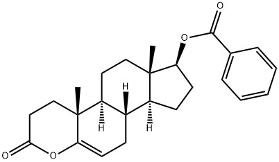 (17β)-17-(Benzoyloxy)-4-oxaandrost-5-en-3-one 结构式