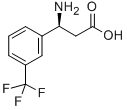 (S)-3-氨基-3-(3-三氟甲基苯基)丙酸 结构式
