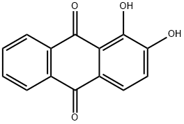 1,2-二羟基蒽醌 结构式
