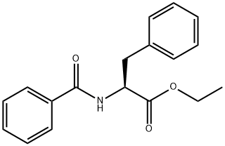 (S)-N-苯甲酰基苯丙氨酸乙酯 结构式