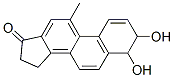 3,4,15,16-tetrahydro-3,4-dihydroxy-11-methyl-17H-cyclopenta(a)phenanthren-17-one 结构式