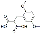 [(2,5-Dimethoxyphenyl)methyl]propanedioic acid 结构式