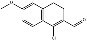 1-CHLORO-6-METHOXY-3,4-DIHYDRO-NAPHTHALENE-2-CARBALDEHYDE 结构式