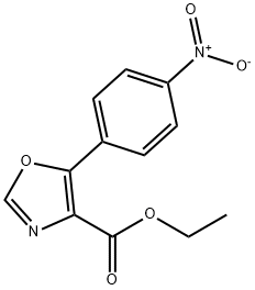 5-(4-硝基苯基)噁唑-4-羧酸乙酯 结构式