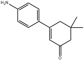 5,5-Dimethyl-3-[4-aminophenyl]-2-cyclohexen-1-one 结构式