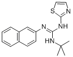 Guanidine, 1-tert-butyl-2-(2-naphthyl)-3-(2-thiazolyl)- 结构式