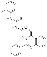 N-[(2-methylphenyl)thiocarbamoyl]-2-(4-oxo-2-phenyl-quinazolin-3-yl)ac etamide 结构式