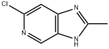 6-氯-2-甲基-1H-咪唑并[4,5-C]吡啶 结构式