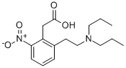 2-(2-N,N-DIPROPYLAMINOETHYL)-6-NITROPHENYL ACETIC ACID 结构式