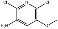3-氨基-2,6-二氯-5-甲氧基吡啶 结构式