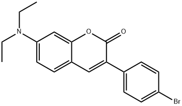 3-(4-Bromophenyl)-7-diethylamino-chromen-2-one 结构式