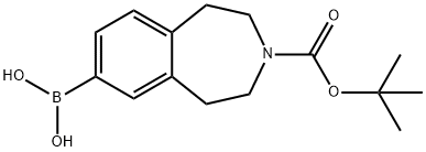 [3-[[(1,1-DIMETHYLETHYL)OXY]CARBONYL]-2,3,4,5-TETRAHYDRO-1H-3-BENZAZEPIN-7-YL]BORONIC ACID 结构式