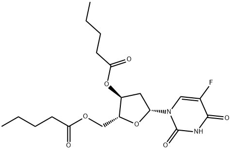 2'-Deoxy-5-fluorouridine 3',5'-dipentanoate 结构式