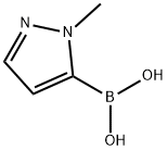 1-甲基-1H-吡唑-5-硼酸 结构式