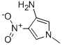 1H-Pyrrol-3-amine,1-methyl-4-nitro-(9CI) 结构式