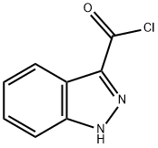 1H-INDAZOLE-3-CARBONYL CHLORIDE 结构式