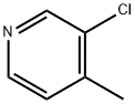 3-氯-4-甲基吡啶 结构式