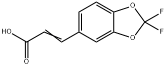 3-[2,2-DIFLUOROBENZO[1,3]-DIOXOL-5-YL]ACRYLIC ACID 结构式