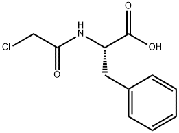 (2-氯乙酰基)-L-苯丙氨酸 结构式