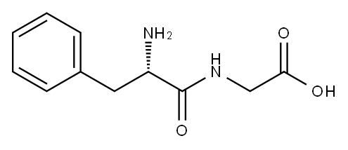 L-苯丙氨酰-甘氨酸 结构式