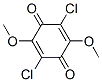 3,6-dichloro-2,5-dimethoxy-4-benzoquinone 结构式