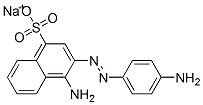 4-Amino-3-[(4-aminophenyl)azo]-1-naphthalenesulfonic acid sodium salt 结构式