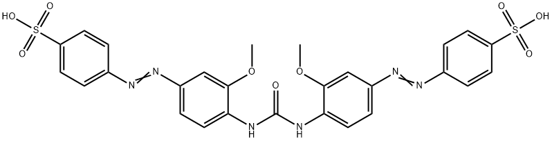 4,4'-[Carbonylbis[imino(3-methoxy-4,1-phenylene)azo]]bisbenzenesulfonic acid 结构式