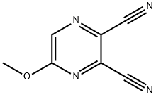 5-METHOXYPYRAZINE-2,3-DICARBONITRILE 结构式