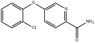 2-Pyridinecarboxamide, 5-(2-chlorophenoxy)- 结构式