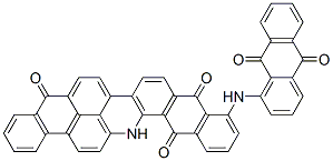 11-(anthraquinon-1-ylamino)anthra[2,1,9-mna]naphth[2,3-h]acridine-5,10,15(16H)-trione 结构式