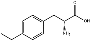 (R)-2-氨基-3-(4-乙基苯基)丙酸 结构式
