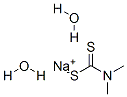 二甲基二硫代氨基甲酸钠二水 结构式