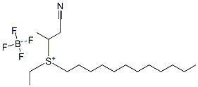 (氰基-1-甲基乙基)十二烷基乙基锍四氟代硼酸盐 结构式