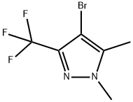 4-溴-1,5-二甲基-3-(三氟甲基)-1H-吡唑 结构式
